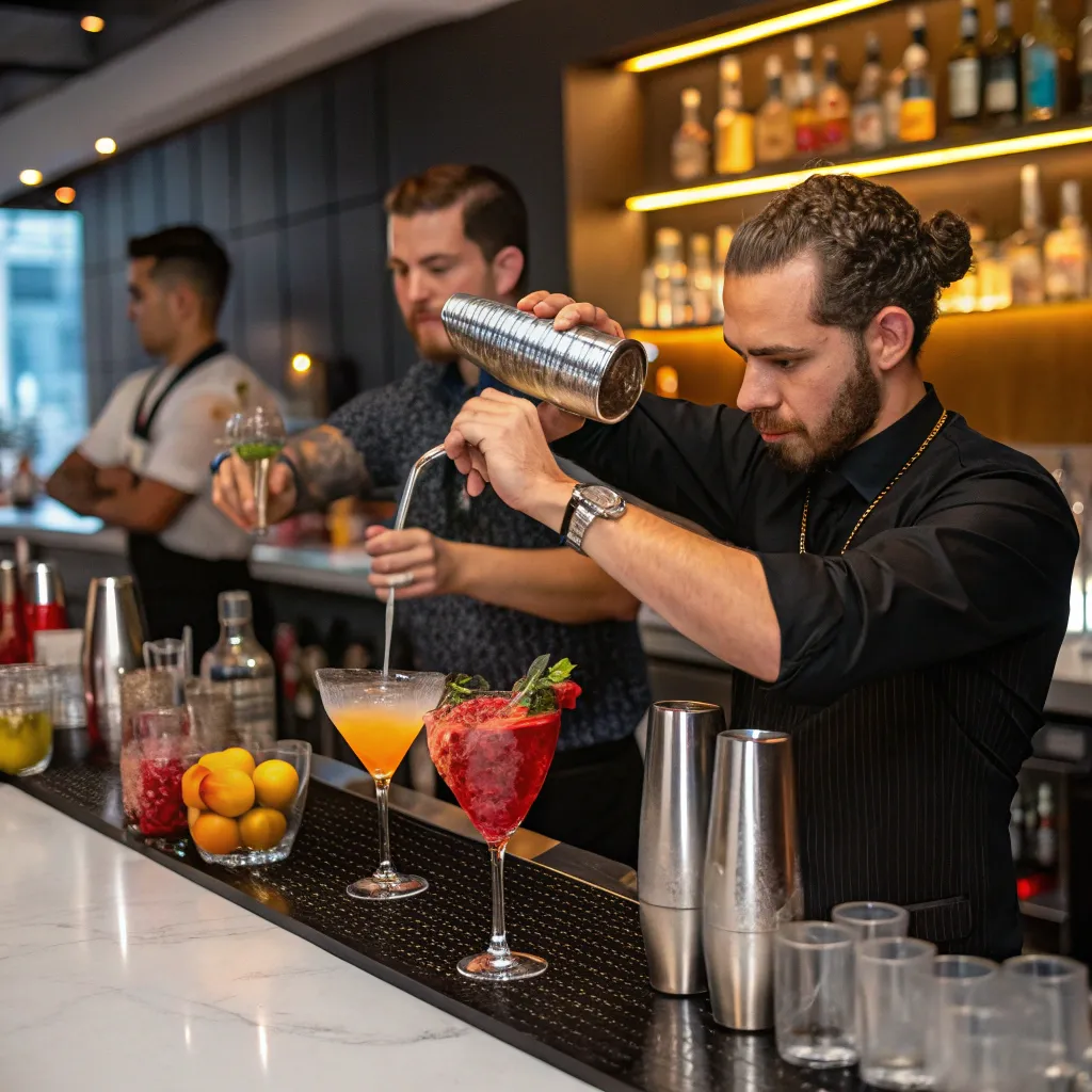 Cocktail class in action